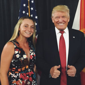 Cambelle and Donald Trump